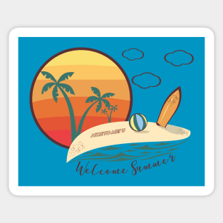 Welcome summer Sticker